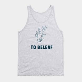 Funny Leaf Pun Tank Top